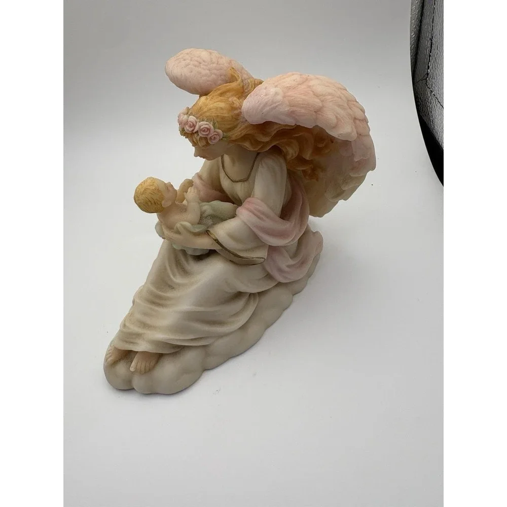 Roman Seraphim Classics RACHEL CHILDREN'S JOY angel and baby figurine 78047 1996
